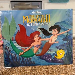 Disney The Little Mermaid II Lithograph Set of 4- Blue and Green